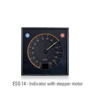 Indicators with stepper motor